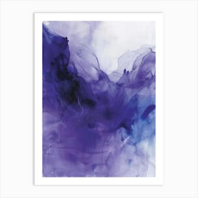 Purple Ink Art Print