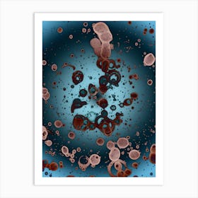 Abstraction Blue Space Art Print