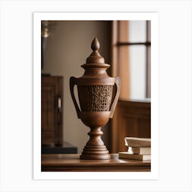 Wooden Urn Art Print