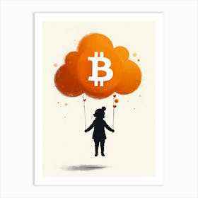 Bitcoin Cloud 3 Art Print