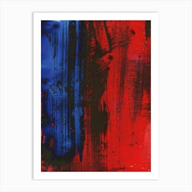 'Red And Blue' Art Print