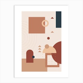 Abstract Geometric Print Art Print