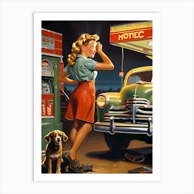 Retro Automotive ~Reimagined 6 Art Print