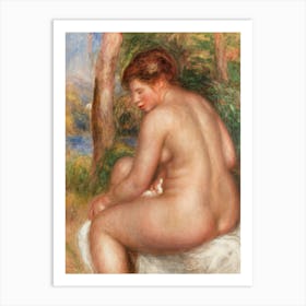 Bather In Three Quarter View, Pierre Auguste Renoir Art Print