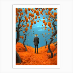 Man In Hat Art Print