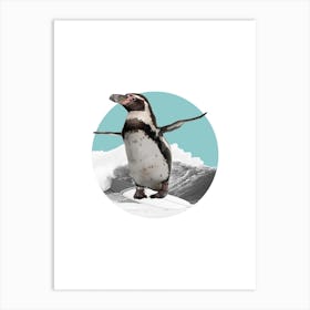 Humboldt Penguin Collage Art Print