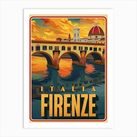 Firenze, Italia Vintage Poster Art Print