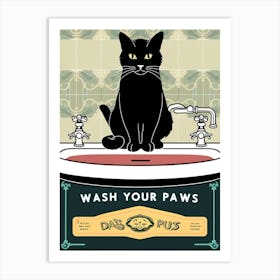 Wash Your Paws Art Print