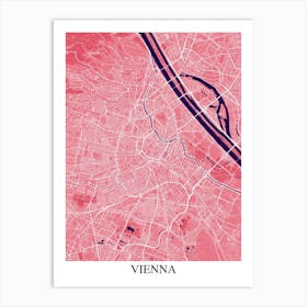 Vienna Pink Purple Art Print