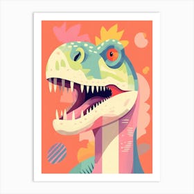 Colourful Dinosaur Art Print