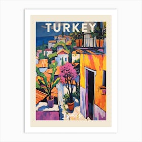 Izmir Turkey 4 Fauvist Painting  Travel Poster Art Print