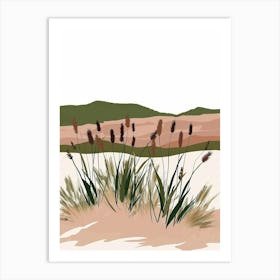 Reeds In The Sand Art Print