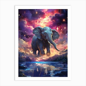 Elephant In The Sky 2 Art Print