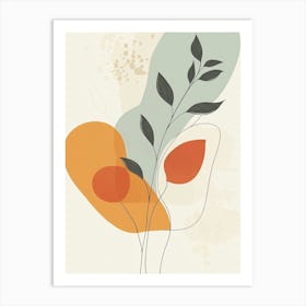 Abstract Floral Painting 1 Art Print