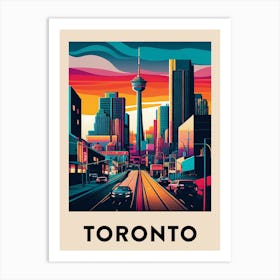 Toronto 2 Vintage Travel Poster Art Print