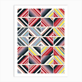 Zig Zags Pattern Art Print