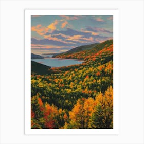 Acadia National Park 1 United States Of America Vintage Poster Art Print