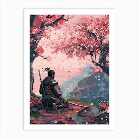 flower japanese Art Print