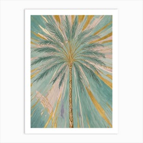 Palm Tree in the Sun Art Print