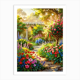 Garden In The Sun Art Print