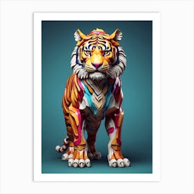 Abstract Tiger Art Print