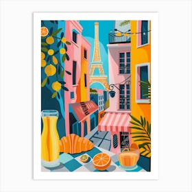 Breakfast In Paris Art Print