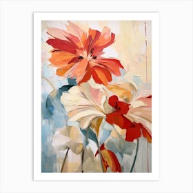 Fall Flower Painting Gerbera Daisy 4 Art Print