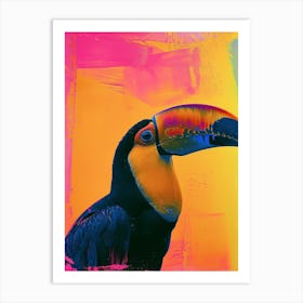 Polaroid Inspired Toucans 1 Art Print
