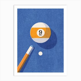 BALLS Billiards - ball 9 Art Print