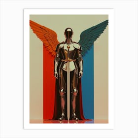 Archangel Michael, Surrealist Art Print