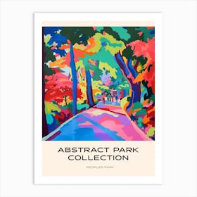Abstract Park Collection Poster Peoples Park Shanghai China 1 Art Print