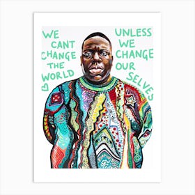 Biggie Font Art Print