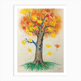 Autumn Tree Art Print