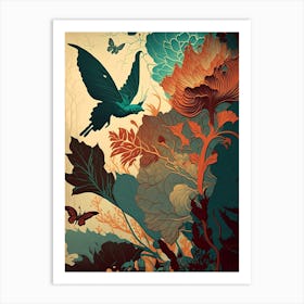 'Flying Butterflies' Art Print