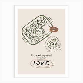 Love Is The Secret Ingredient Art Print