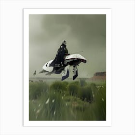 Futuristic Cowboy Art Print