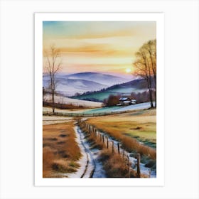 Country Road 2 Art Print