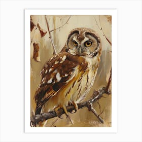 Australian Masked Owl Painting 9 Art Print