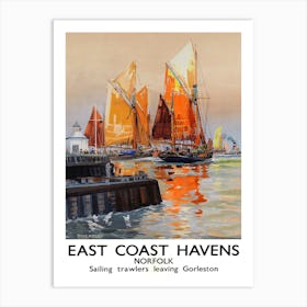 East Coast Havens, Norfolk Art Print