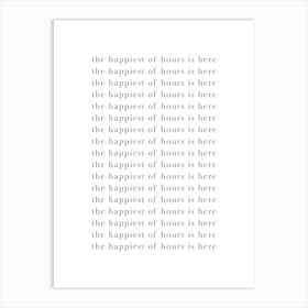 The Happiest Hour 1 Art Print