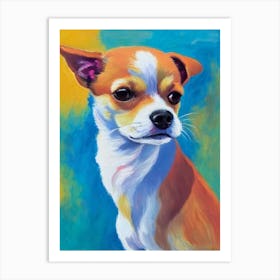 Chihuahua Fauvist Style Dog Art Print