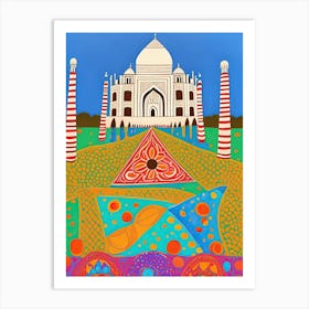 Taj Mahal Painting Art Print