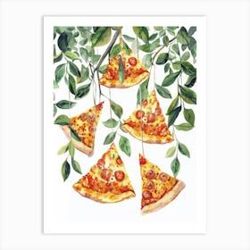 Pizza On A Branch 1 Art Print