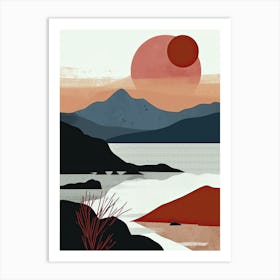 Scotland Sunset Art Print