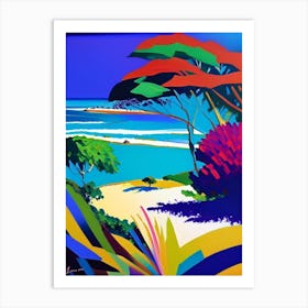 Jericoacoara Brazil Colourful Painting Tropical Destination Art Print