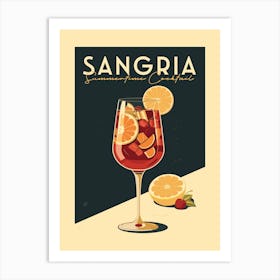 Sangria Cocktail Art Print