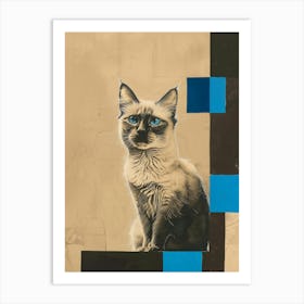 Siamese Cat 3 Art Print