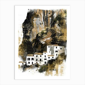 Village In The Mountains 1 Art Print