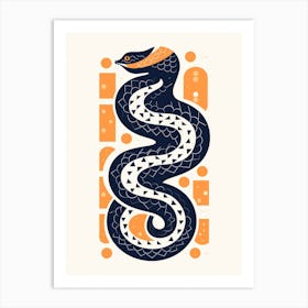 Snake Illustration 2 Art Print