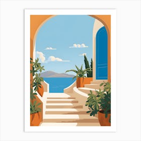 Greece Doorway Art Print